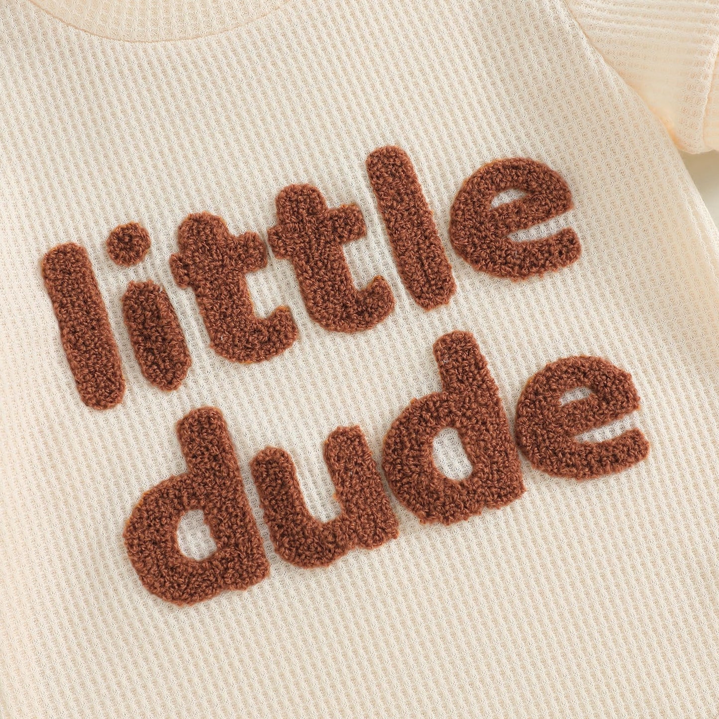 MERSARIPHY Newborn Baby Boy Summer Clothes Mama's Boy Little Dude Short Sleeve Romper Shorts Set Infant Waffle Knit Outfit