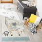 SAFAVIEH Carousel Kids Collection Accent Rug - 4' x 6', Ivory, Animal Design, Non-Shedding & Easy Care, Ideal for High Traffic Areas for Boys & Girls in Playroom, Nursery, Bedroom (CRK120A)