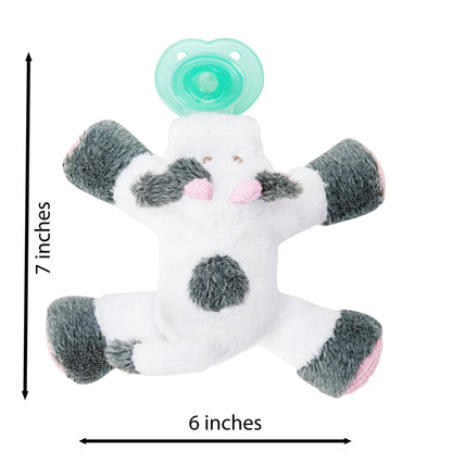 Nookums Paci-Plushies Buddies - Alligator Pacifier Holder - Adapts to Name Brand Pacifiers, Suitable for All Ages, Plush Toy Includes Detachable Pacifier