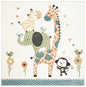 SAFAVIEH Carousel Kids Collection Accent Rug - 4' x 6', Ivory, Animal Design, Non-Shedding & Easy Care, Ideal for High Traffic Areas for Boys & Girls in Playroom, Nursery, Bedroom (CRK120A)