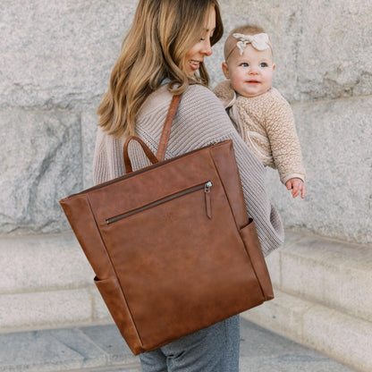 Freshly Picked Minimal Diaper Bag Backpack, Croc