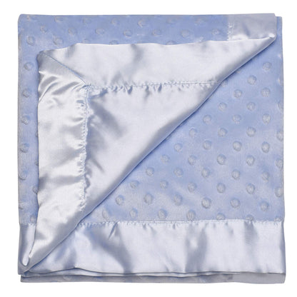 Baby Starters Textured Dot Blanket with Satin Trim, Pink 30" x 40"