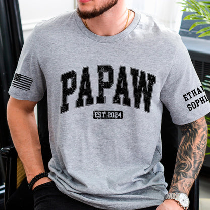 Personalized Custom Grandpa Shirt, Fathers Day Shirt Gifts for Grandpa, Gifts for Dad
