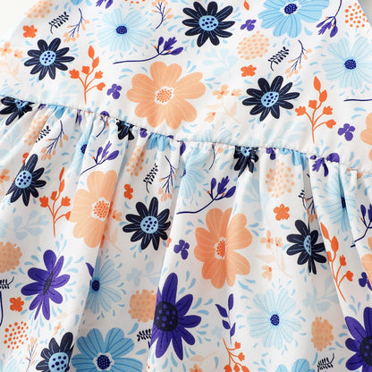Newborn Infant Baby Girl Dress Toddler Girl Clothes Halter Backless Sleeveless Flower Sundress Summer Dresses for Girl