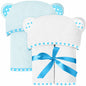 Set of 2 Hooded Baby Towels – White and Grey – Luxurious, Large and Super Absorbent – 30 x 30 Inch – Soft and Suitable for Infants, Toddlers and Kids – 400 GSM