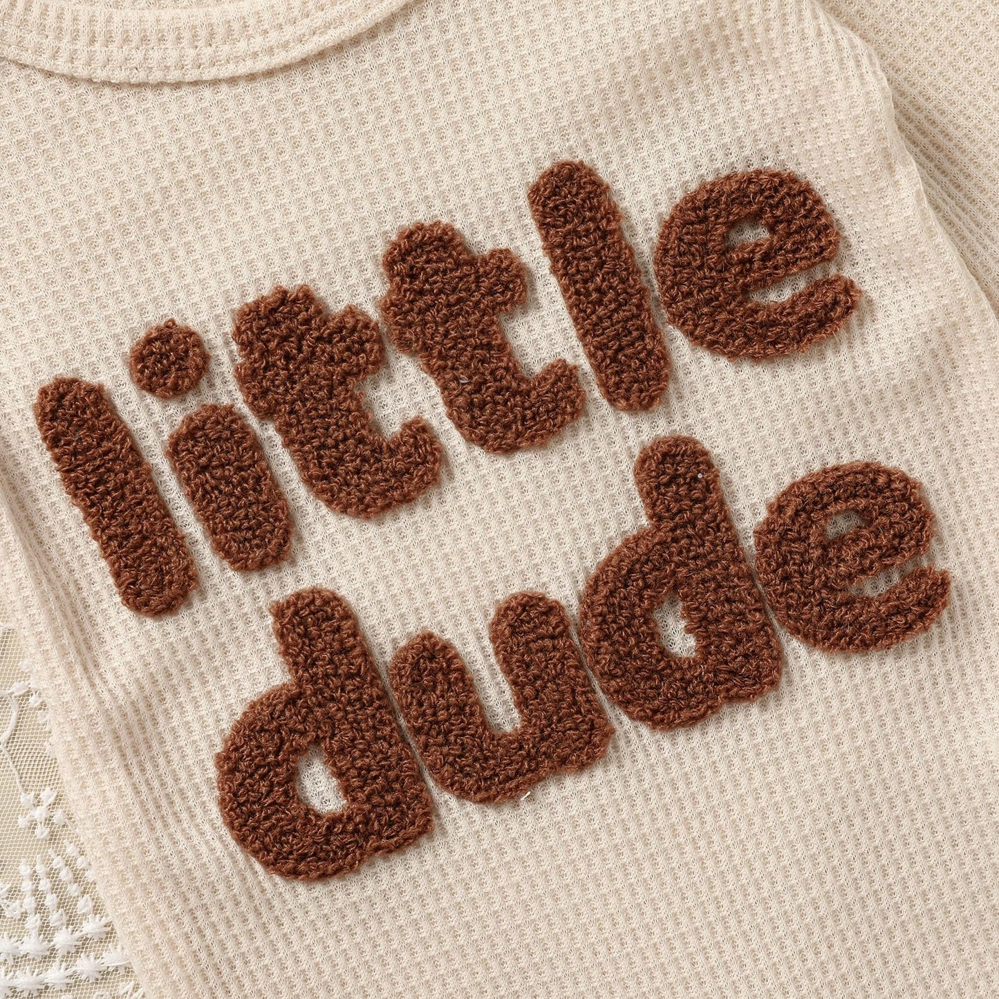 GRNSHTS Newborn Baby Boy Romper Coming Home Outfits Letter Print Bodysuit Jumpsuit+Hat+Gloves 3PCS Clothes Set