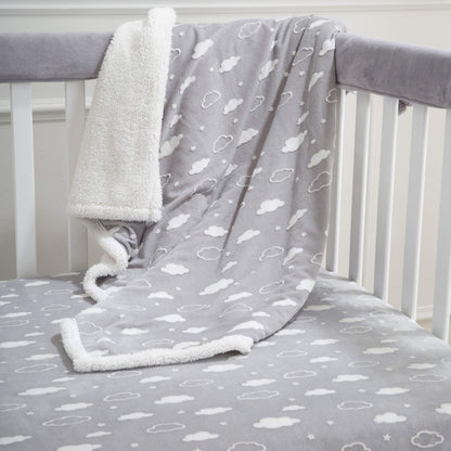 American Baby Company Heavenly Soft Chenille Sherpa Receiving Blanket, 3D Pink, 30" x 35", Warm and Cozy for Boys and Girls, Ideal for Baby Carrier, Stroller, and Travel