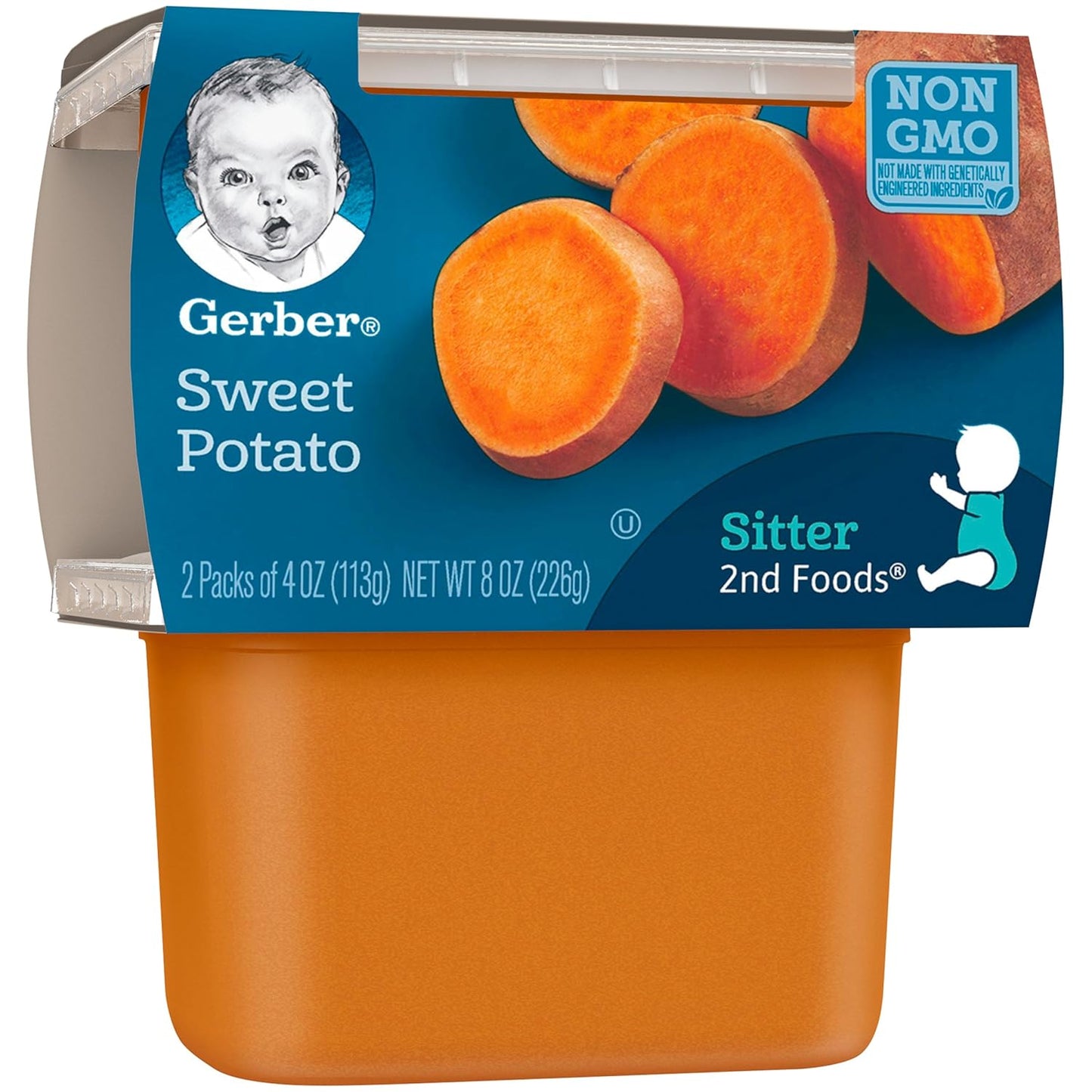 Gerber 2nd Food Baby Food Sweet Potato Puree (2 Count) and Gerber My 1st Veggies Starter Kit (Carrot, Green Bean & Sweet Potato Puree) (6 Count)