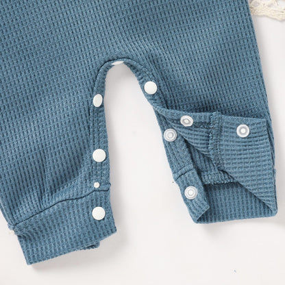 GRNSHTS Newborn Baby Boy Romper Coming Home Outfits Letter Print Bodysuit Jumpsuit+Hat+Gloves 3PCS Clothes Set