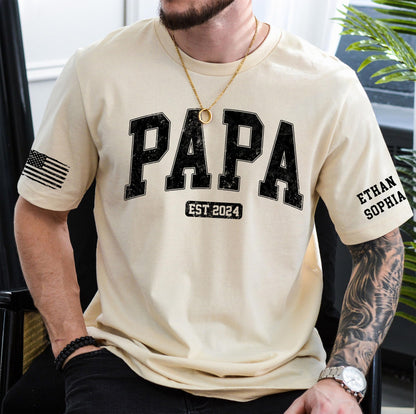 Personalized Custom Grandpa Shirt, Fathers Day Shirt Gifts for Grandpa, Gifts for Dad