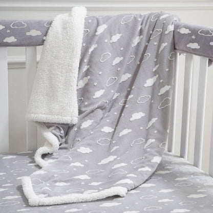 American Baby Company Heavenly Soft Chenille Sherpa Receiving Blanket, 3D Pink, 30" x 35", Warm and Cozy for Boys and Girls, Ideal for Baby Carrier, Stroller, and Travel