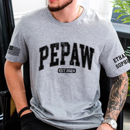 Personalized Custom Grandpa Shirt, Fathers Day Shirt Gifts for Grandpa, Gifts for Dad