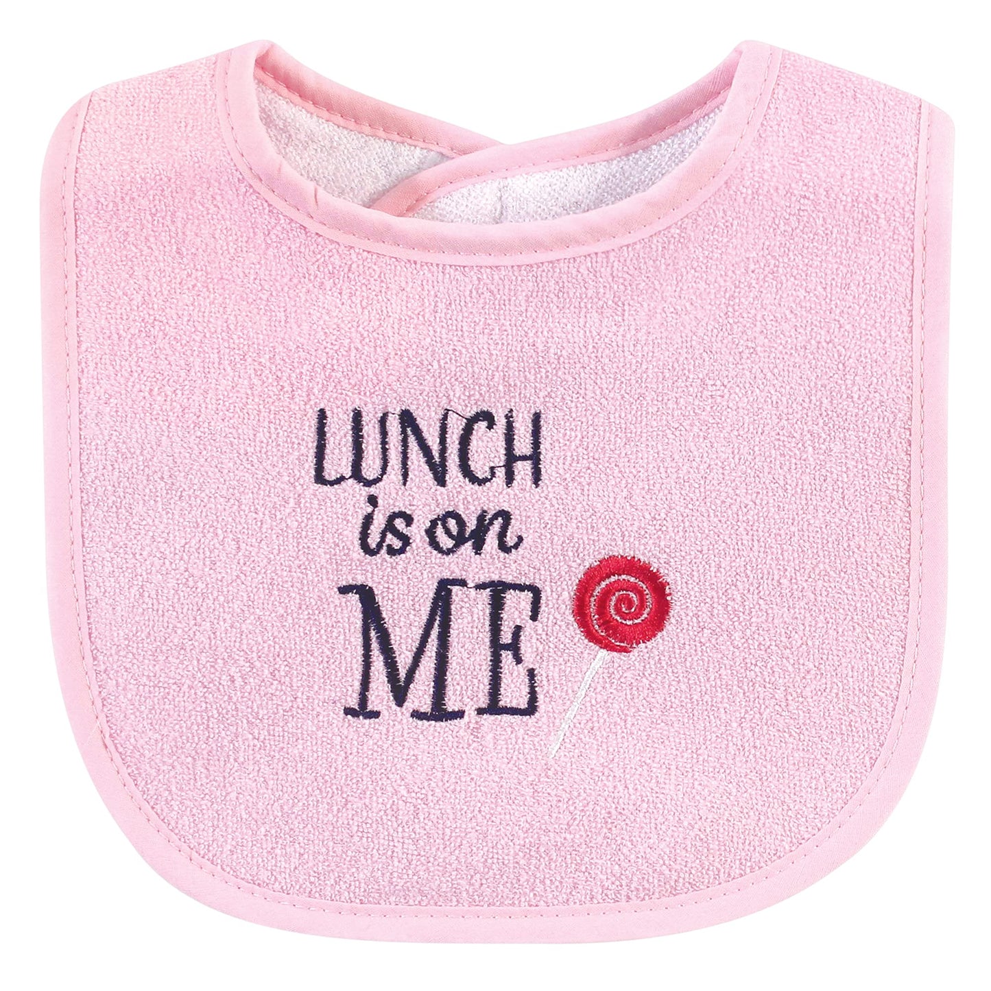 Hudson Baby Unisex Baby Cotton Terry Bib and Burp Cloth Set, Dinner Date, One Size