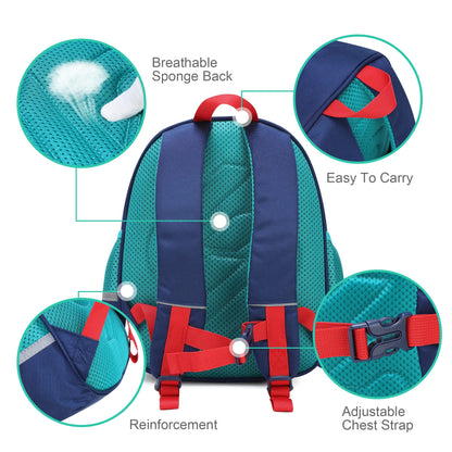 Toddler Backpack for 1-3 Year Old Girls & Boys Waterproof 3D Animal Cartoon Rabbit Design Kids Travel Backpack Lightweight Preschool Daycare Bag with Adjustable Straps(Little White Rabbit)