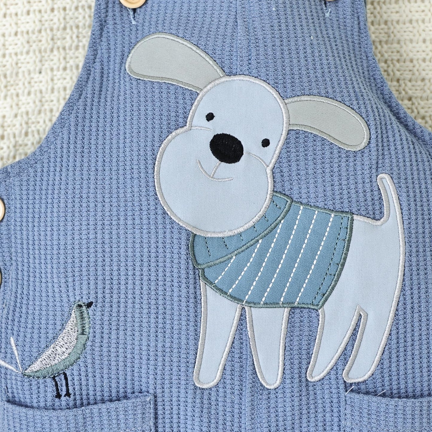 Baby Boy Clothes Infant Summer Outfits Short Sleeve Striped Romper Cute Cartoon Dog Overall Pants Set 2pcs 0-18 Months