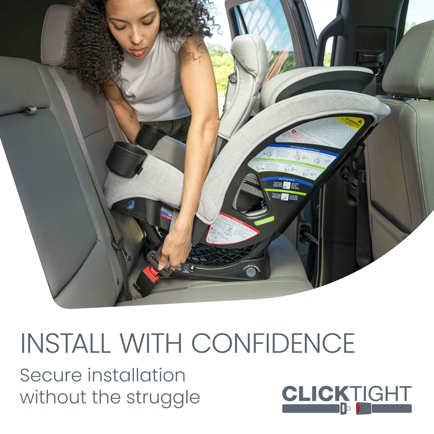 Britax One4Life Convertible Infant Car Seat, 10 Years of Use from 5 to 120 Pounds, Converts from Rear-Facing to Forward-Facing Booster Seat, Machine-Washable Fabric, Glacier Graphite