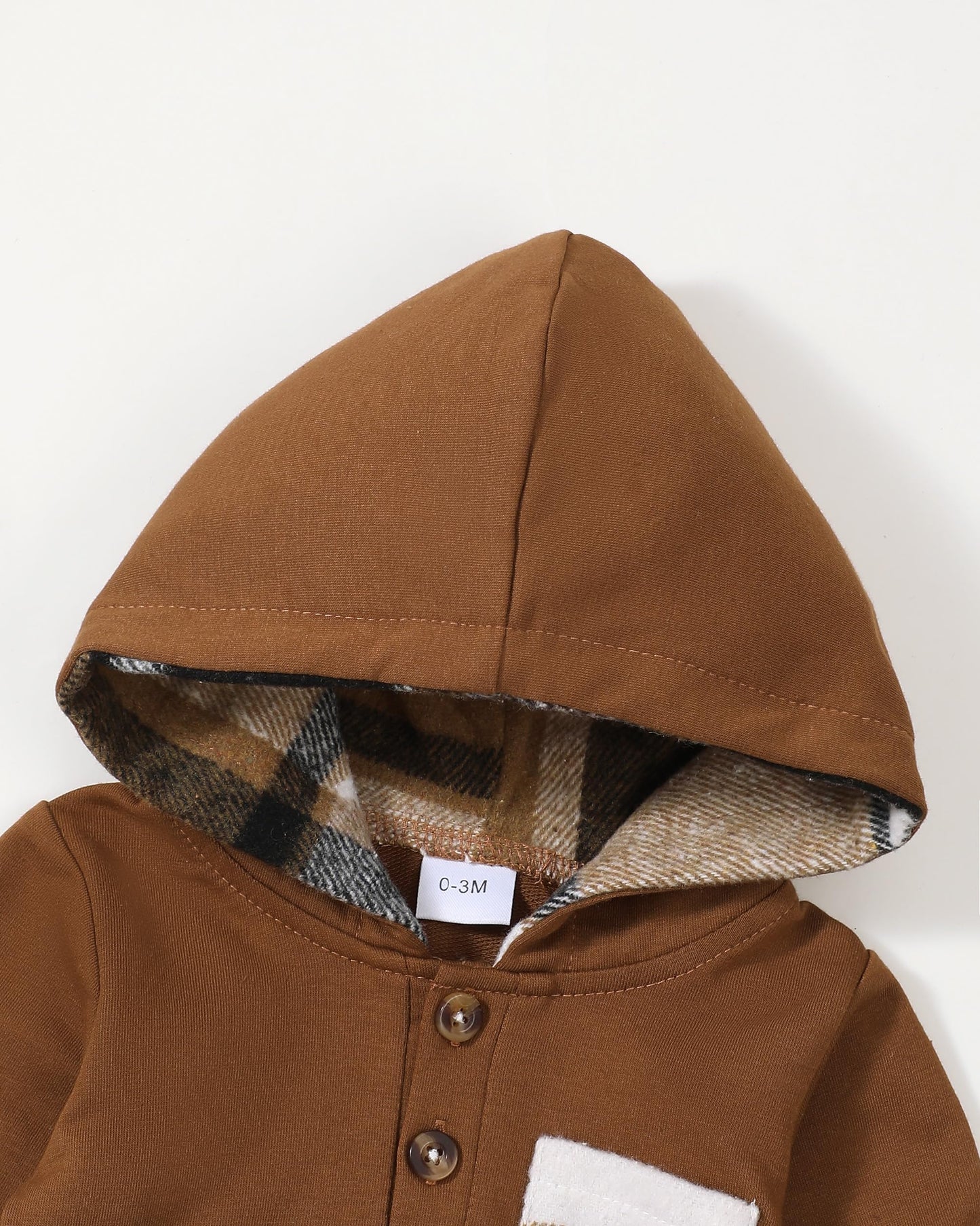 Renotemy Newborn Baby Boy Clothes Infant Boy Outfits Baby Hoodie Romper Fall Winter 0 3 6 9 12 18 Months Baby Clothes for Boy