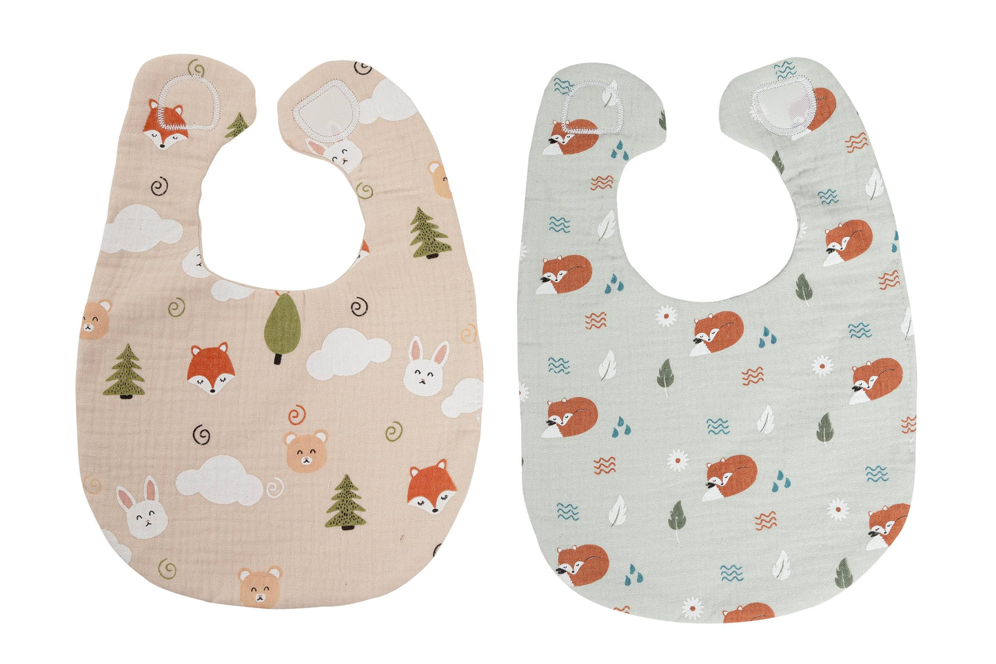 Pearhead Silicone Bib Set of 2, You're a Peach & Light Yellow Waterproof Bibs with Food Catcher, Adjustable Fit, Dishwasher Safe, Unisex Toddler Bib Set