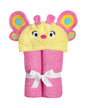 Hooded Baby Towel for Kids 2-8 | Large 100% Cotton Baby Towel for Girls | Cute Flower Bath Towels for Babies and Toddlers with Pink Petals