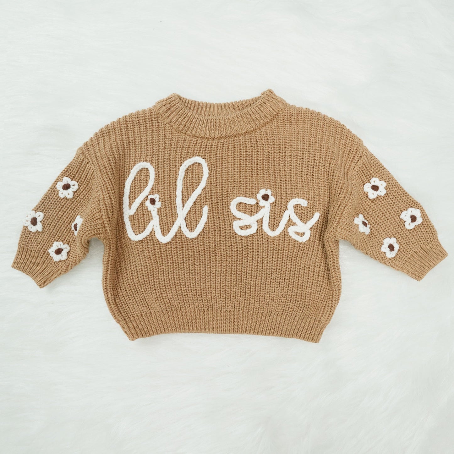 Big Sis Lil Sis Sweater - Big Sister Little Sister Matching Outfits Baby Girl Knit Sweater Fall Clothes