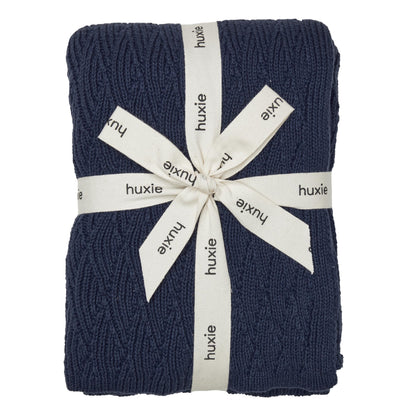 Knitted Organic Cotton Baby Blanket- Swaddle Blanket, 30" x 40" Soft Receiving Blanket for Newborn (Mochachino)