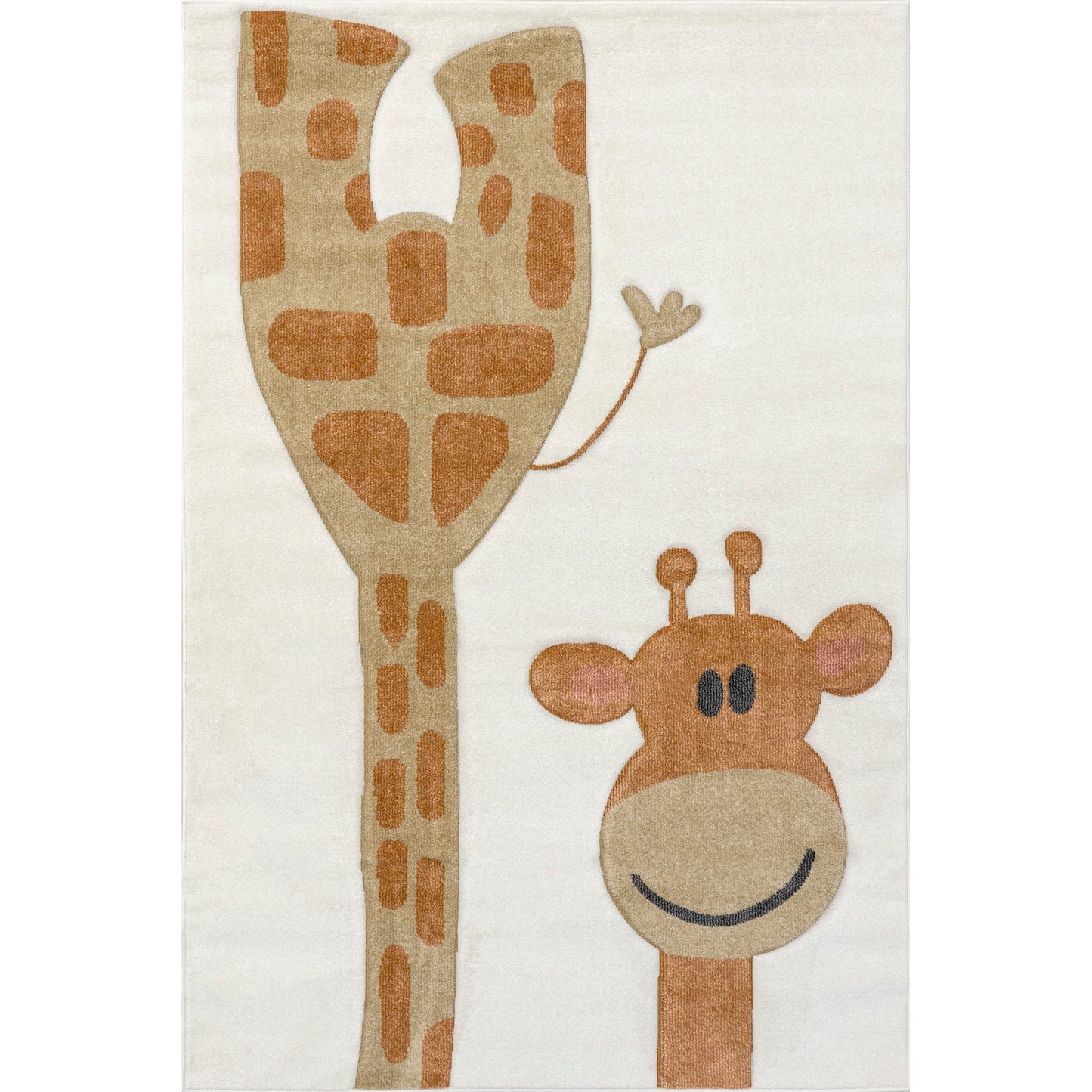 nuLOOM Anabell Giraffe Kids Area Rug, 4x6, Beige