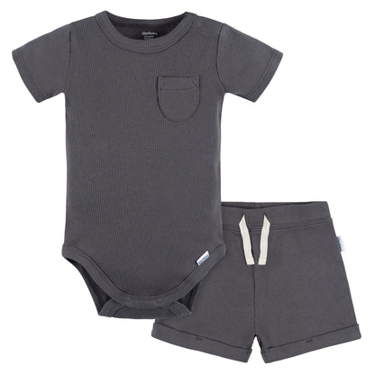 Gerber Baby Bodysuit and Short Set
