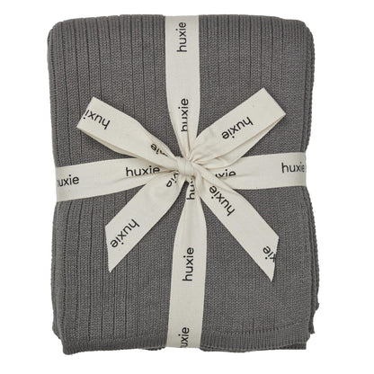 Knitted Organic Cotton Baby Blanket- Swaddle Blanket, 30" x 40" Soft Receiving Blanket for Newborn (Mochachino)
