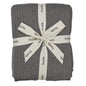 Knitted Organic Cotton Baby Blanket- Swaddle Blanket, 30" x 40" Soft Receiving Blanket for Newborn (Mochachino)