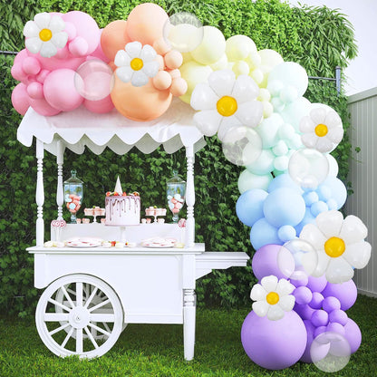 HOUSE OF PARTY 140PCS Pastel Rainbow Balloon Arch Garland Kit - Balloon Arch Kit-Birthday Balloons, Globos para Decoracion de Fiestas | Ideal for valentines day Baby Shower Party Decorations