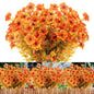 12 Bundles Artificial Flowers Outdoor UV Resistant Fake Plastic Plants Indoor Outside Hanging Plants Garden Porch Window Box Home Wedding Farmhouse Festive Shrub Decor (Pink)