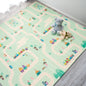 Sorbus Foldable Baby Play Mat, Kids Foam Mats for Floor with Travel Bag - Waterproof Foldable Play Mats for Babies, Infants, Toddlers, and Kids Playtime & Tummy Time 78x70x0.4 (Safari Party)