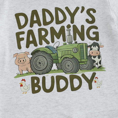 Pudcoco Toddler Baby Boys Girls Summer Clothes Farm Animal Outfit Short Sleeve T-shirt and Solid Color Shorts Set