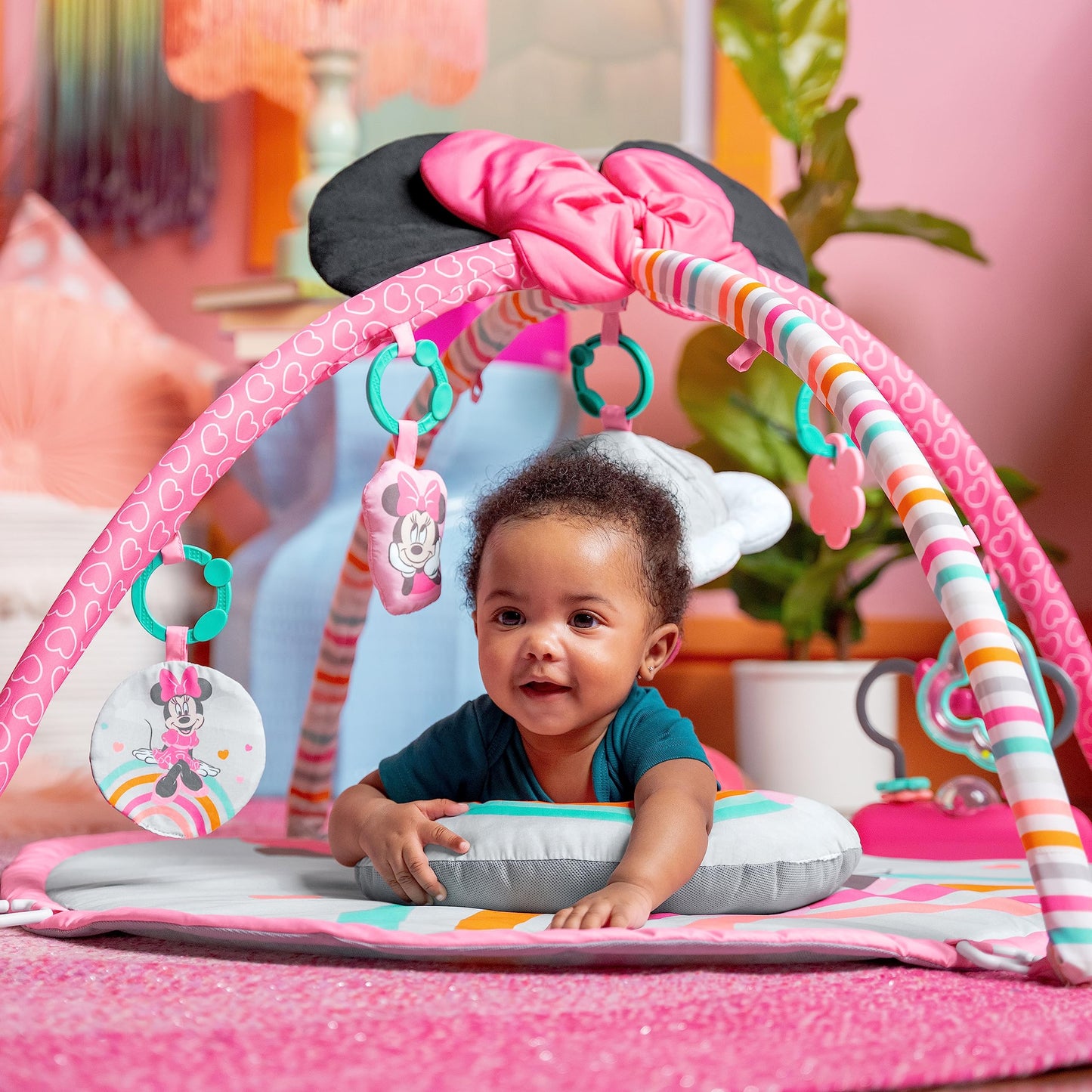 Bright Starts Disney Baby Finding Nemo Mr. Ray Ocean Lights & Music Gym, Ages Newborn +