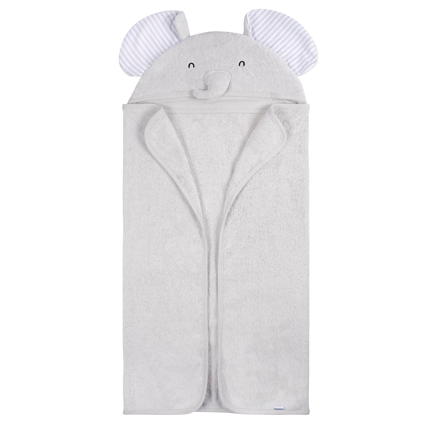 Gerber Baby 4 Piece Animal Character Hooded Towel and Washcloth Set, Brown Lion, One Size