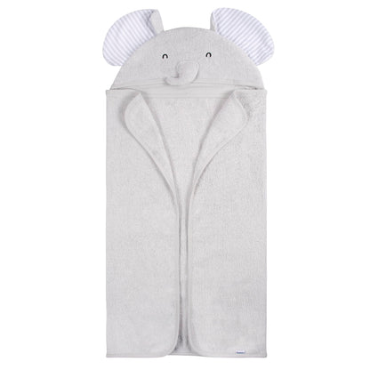 Gerber Baby 4 Piece Animal Character Hooded Towel and Washcloth Set, Brown Lion, One Size