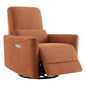 CHITA Power Recliner Chair Swivel Glider, FSC Certified Upholstered Living Room Nursery Reclining Sofa Chair with Lumbar Support, Linen