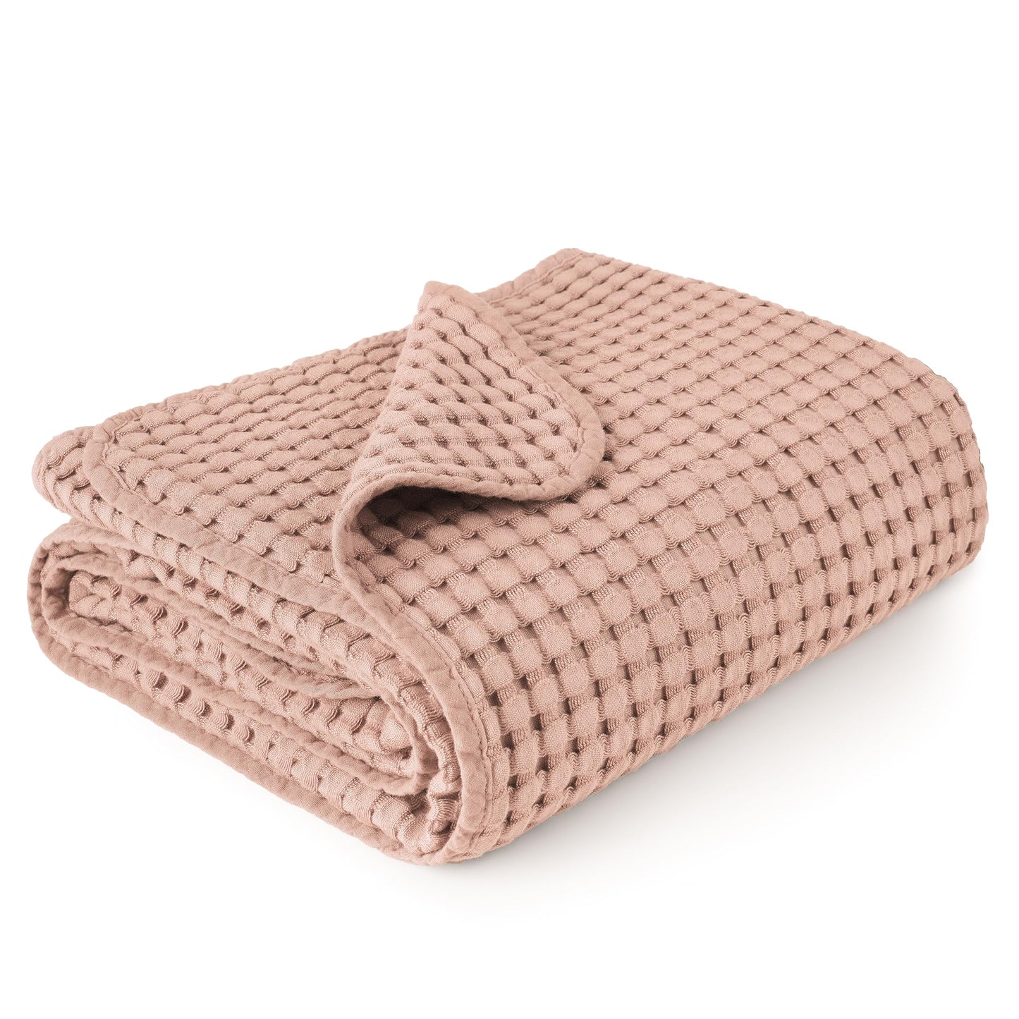 Konssy Waffle Baby Blanket - Soft & Cozy Nursery Swaddle Blanket, Lightweight Toddler Throw for Boys & Girls, Ideal for Wrapping (Oat)