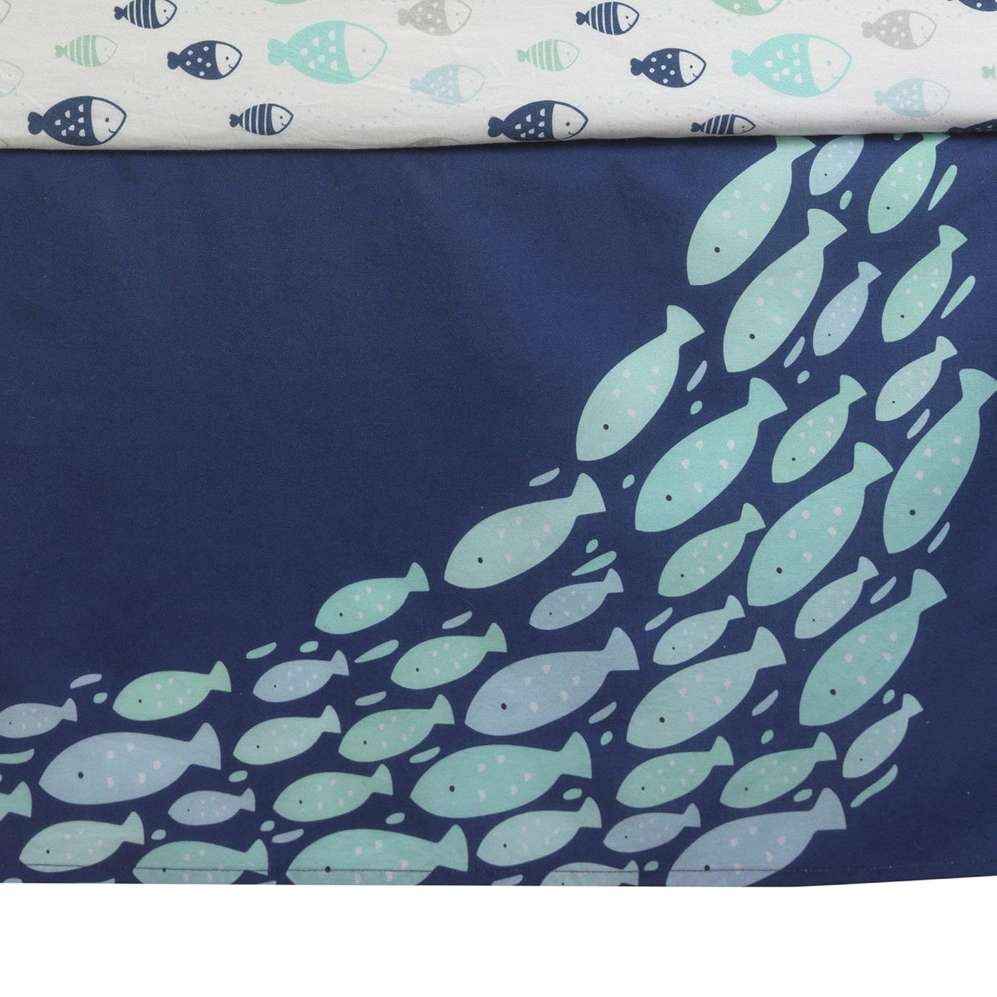 Lambs & Ivy Oceania 6-Piece Baby Crib Bedding Set - Blue Ocean, Nautical, Aquatic, Whale, Octopus Theme