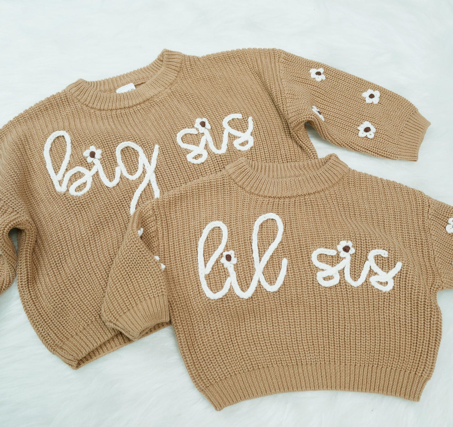 Big Sis Lil Sis Sweater - Big Sister Little Sister Matching Outfits Baby Girl Knit Sweater Fall Clothes