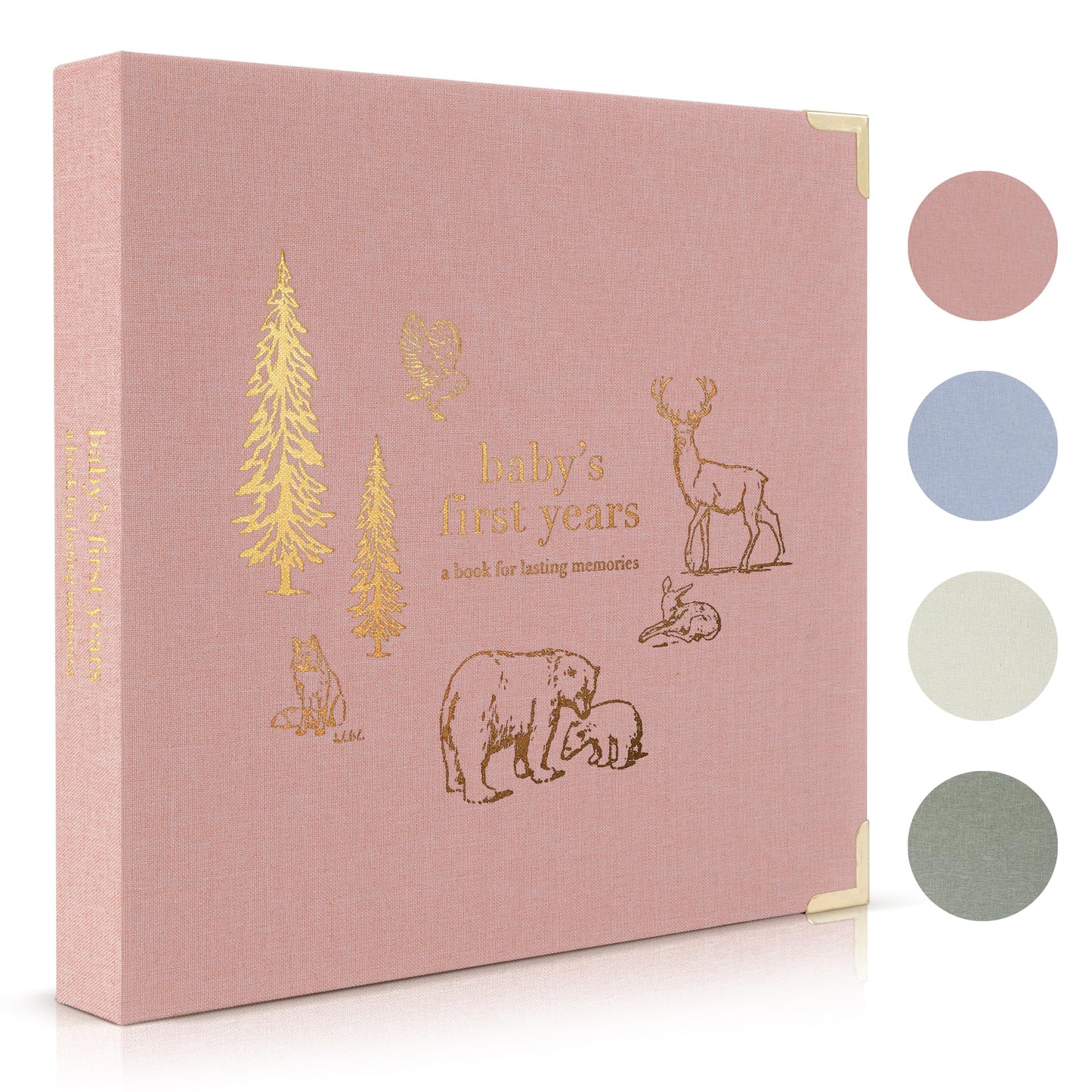 Keepsake Baby Memory Book for Boys and Girls – Timeless First 5 Year Baby Book – Neutral Journal Scrapbook or Photo Album - Record a Milestone for Every Event from Birth to Age 5