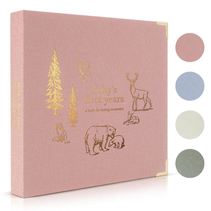 Keepsake Baby Memory Book for Boys and Girls – Timeless First 5 Year Baby Book – Neutral Journal Scrapbook or Photo Album - Record a Milestone for Every Event from Birth to Age 5