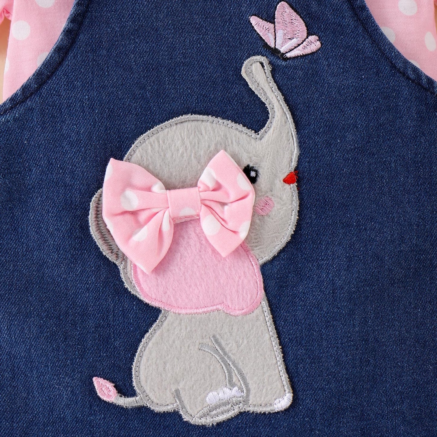 Baby Girl Clothes Suspender Skirt Newborn Ruffled Romper + Elephant Jeans Dress + Headband Summer Outfits 0-18 Months