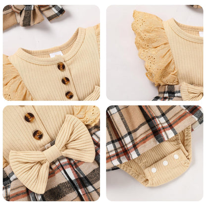 Sinhoon Baby Girl Clothes Newborn Ruffled Sleeveless Romper Floral Dreesy Bodysuit Heaedband 3pcs Baby Girl Summer Clothes