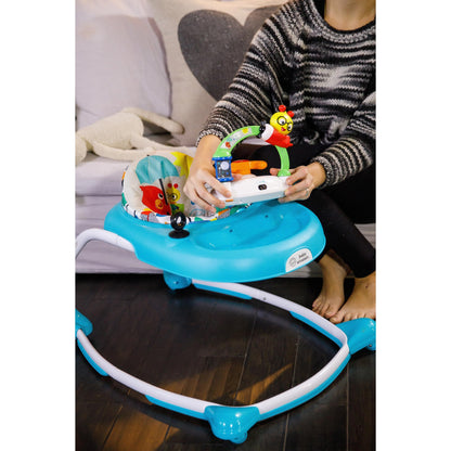 Baby Einstein Sky Explorers Baby Walker Activity Center and Sensory Play Learning-Toy with Lights, Songs and Sounds, Age 6 Months+, Blue