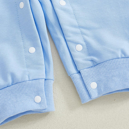 GOOCHEER First Birthday Baby Boy Outfit Fall 1 Cake Embroidery Ruffle Long Sleeve Romper Jumpsuit Cake Smash Clothes