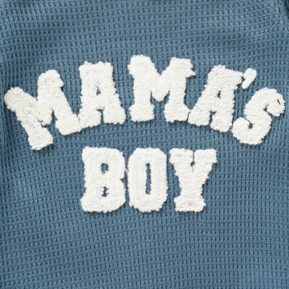 GRNSHTS Newborn Baby Boy Romper Coming Home Outfits Letter Print Bodysuit Jumpsuit+Hat+Gloves 3PCS Clothes Set
