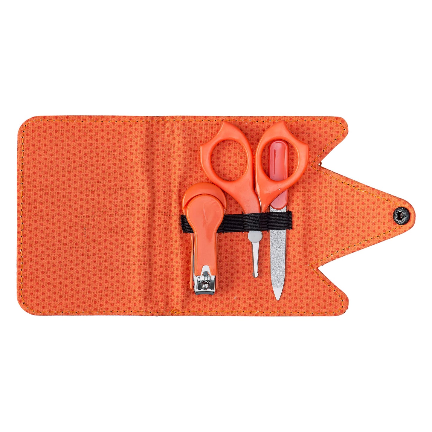 Petit Collage Baby Nail Kit – Includes Baby Nail Clippers, Scissors, and Nail File – Includes a Fox-Shaped Pouch Measures 7” x 4.5” x 0.25” – Ideal for On-The Go