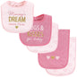 Hudson Baby Unisex Baby Cotton Terry Bib and Burp Cloth Set, Dinner Date, One Size