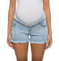 Foucome Women's Maternity Ripped Jean Shorts Summer Distressed Denim Shorts